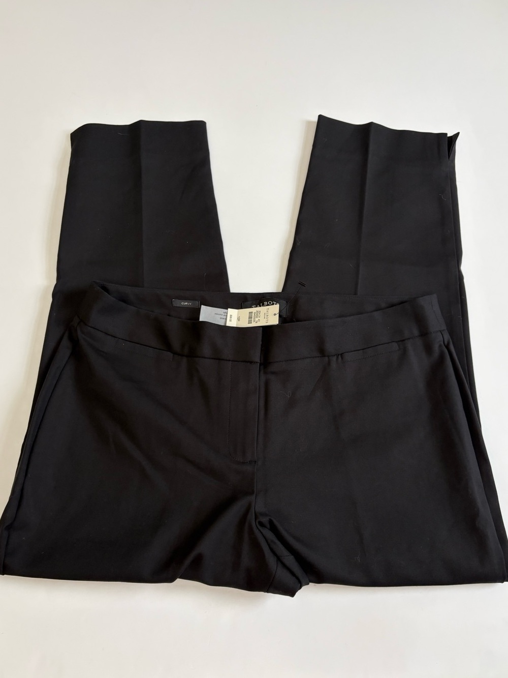 Talbots Petite Curvy Black Dress Pants Size 12P New with Tags